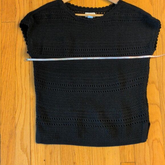 Like NEW Old Navy crochet cotton sweater short sleeve size S - Picture 4 of 9